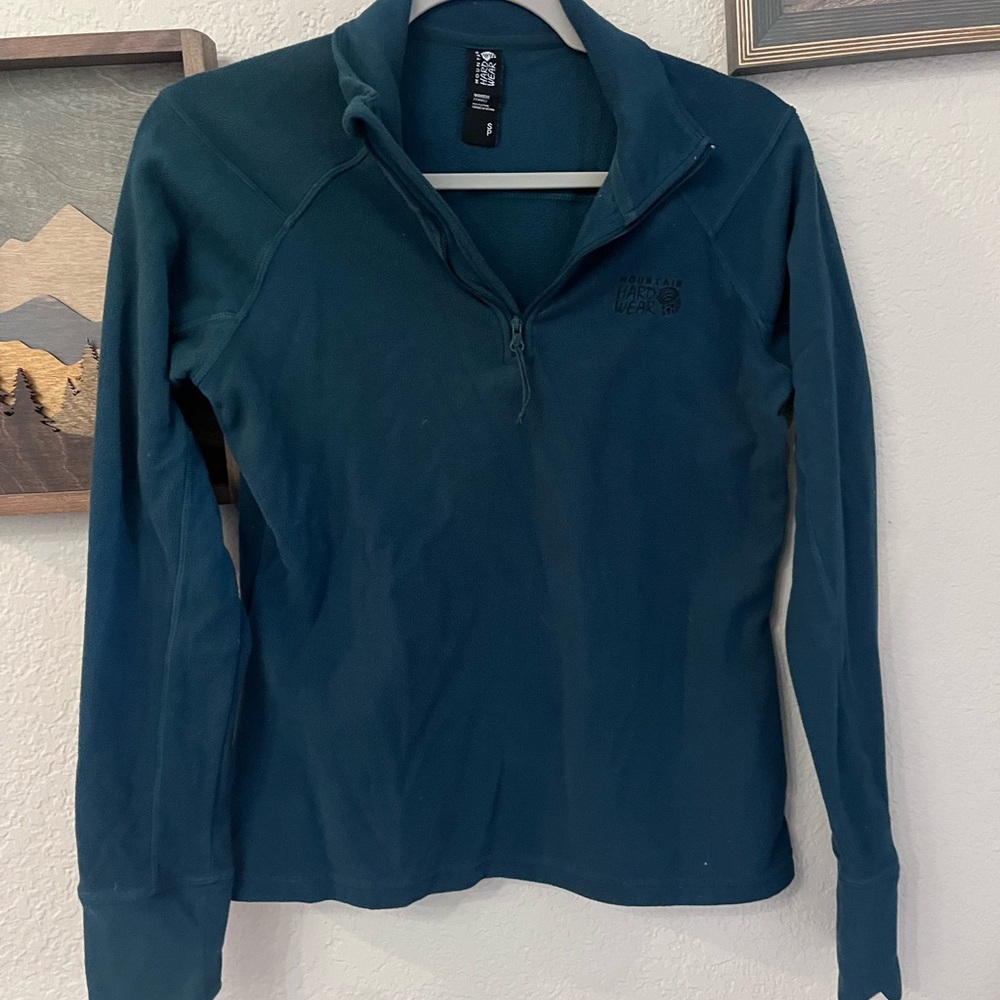 Mountain Hardwear Women's Dark Teal Long Sleeve Top